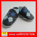Made in Guangzhou colorful shape soft flat cow leather embroidered Hot sale kids shoe